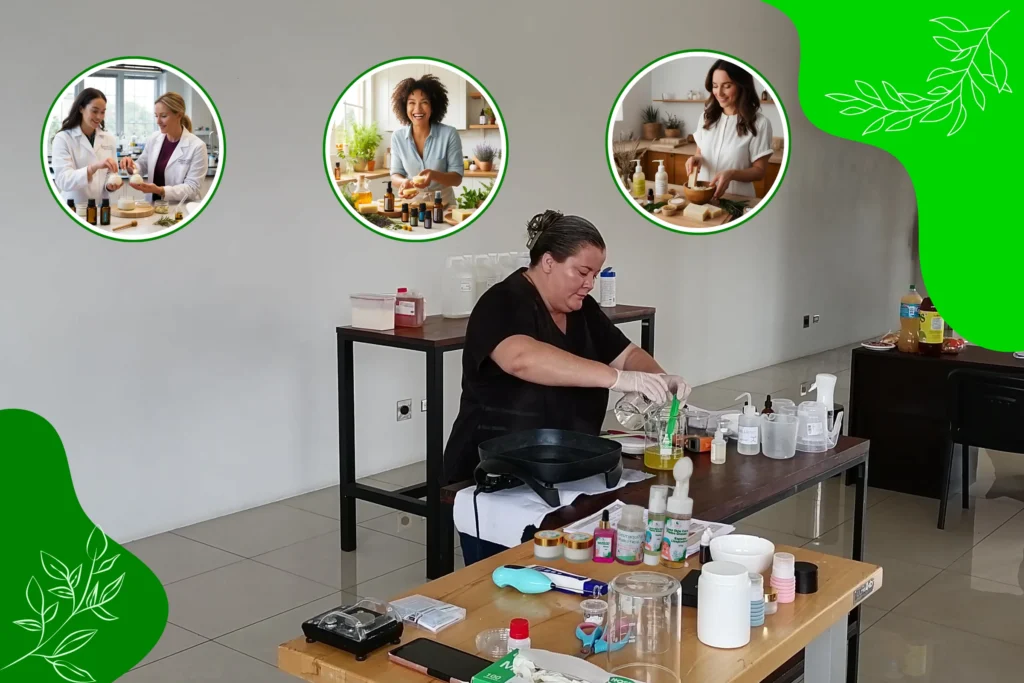 Mujer en laboratorio