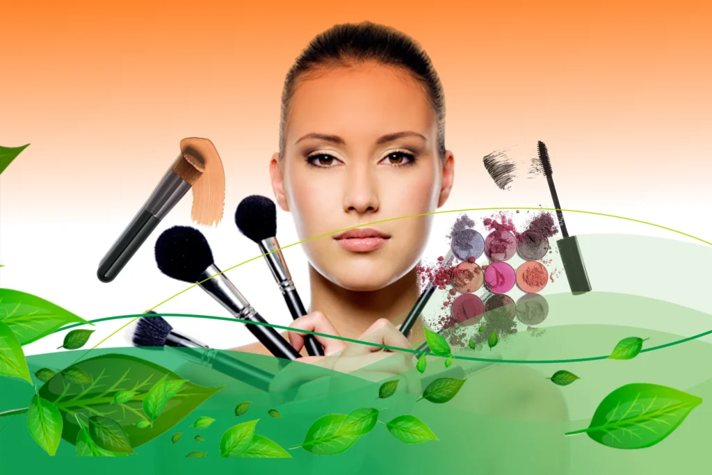 mujer con maquillaje